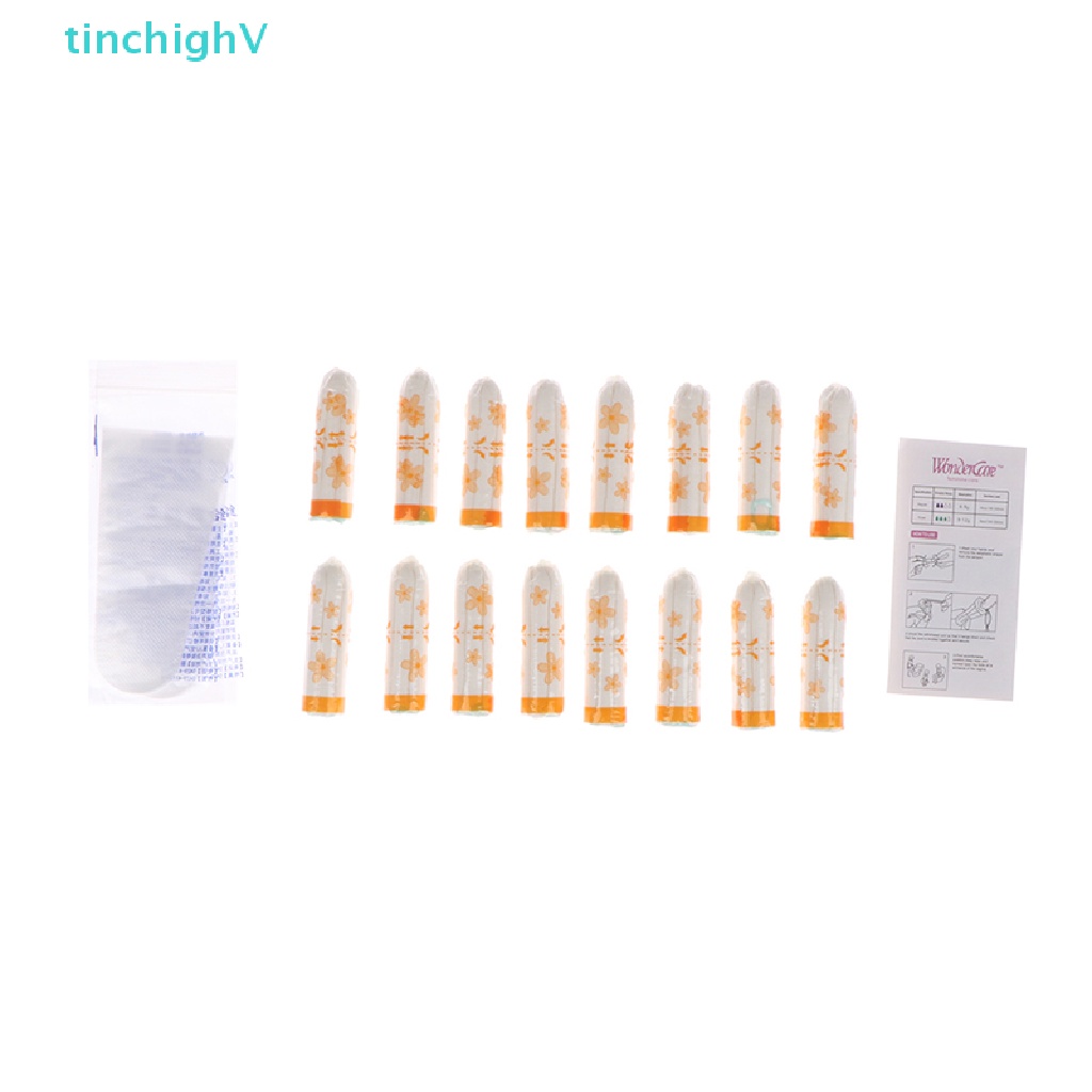 [TinchighV] Hộp 16 Miếng Bông Tampon Bảo Vệ Ngón Tay Khi Kinh Nguyệt Siêu Thấm Hút Cho Nữ [Mới]
