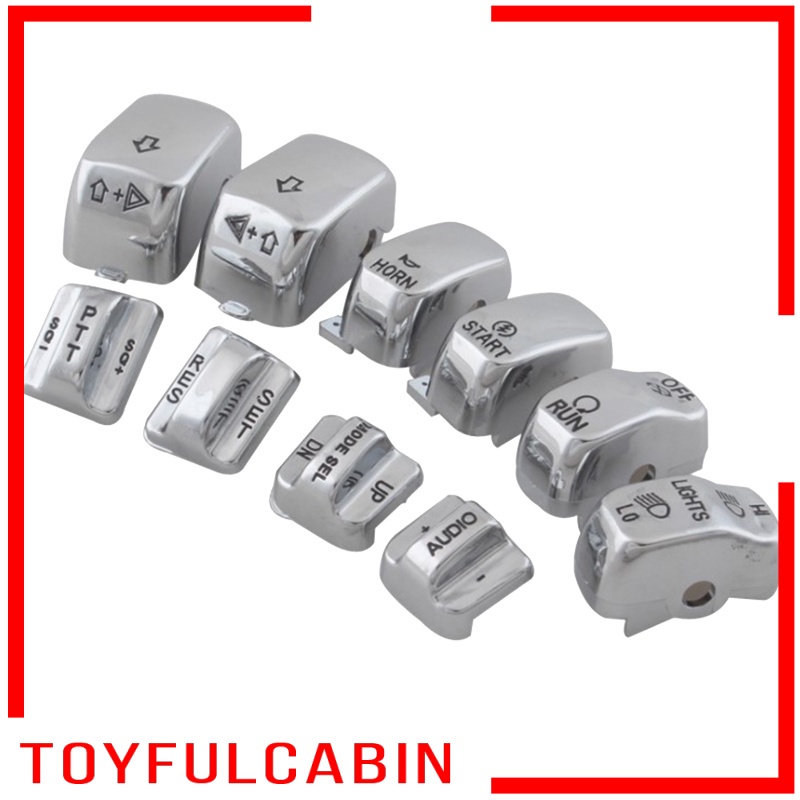 Set 10 Vỏ Bảo Vệ Công Tắc Cho Xe Mô Tô Harley Glide 06-12