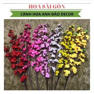 Cành hoa anh đào giả dài 1m siêu đẹp trang trí tết