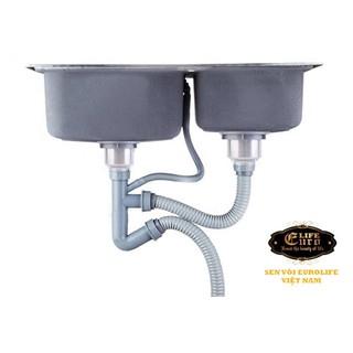 CHẬU INOX 2 HỐ EUROLIFE EL-C8245