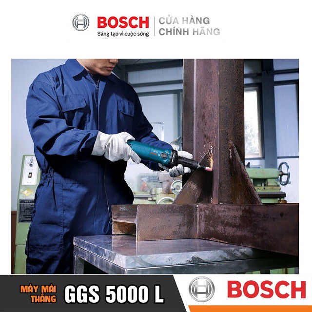 [CHÍNH HÃNG] Máy Mài Thẳng Bosch GGS 5000 L (6MM-500W) Giá Đại Lý Cấp 1, Bảo Hành Tại Các TTBH Toàn Quốc