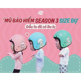 NÓN BẢO HIỂM 3/4 YÊU LÀ ĐỦ SIÊU CUTE