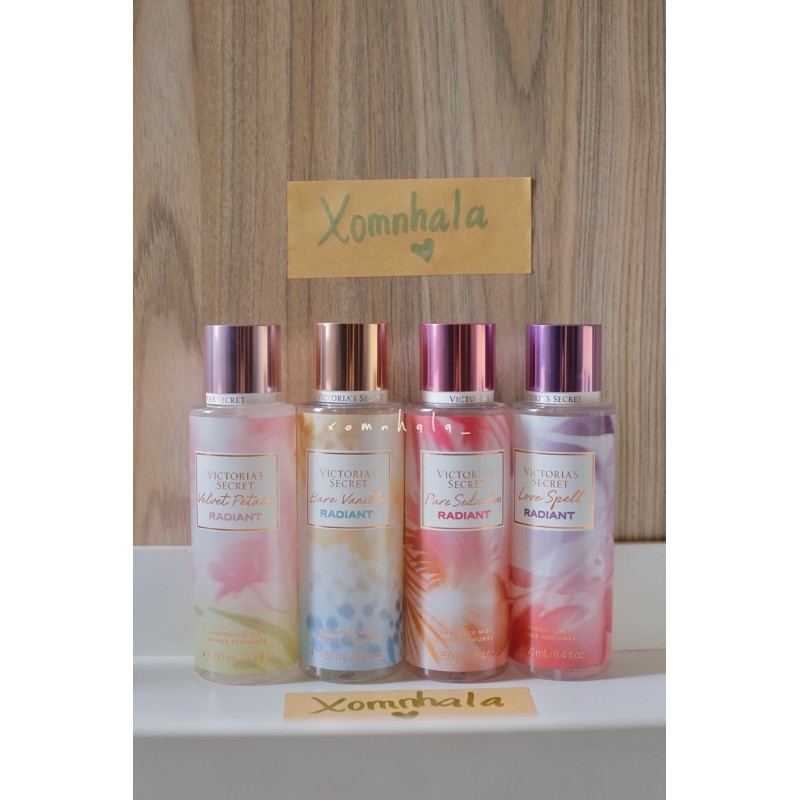 BODY MIST - Xịt thơm dòng RADIANT