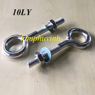M10x24mm - HỘP 05 CON -  KHOEN TÁN 10MM -  BULONG VÒNG 10Li