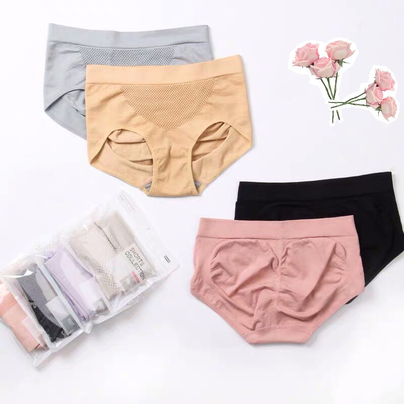 Quần Lót Nữ Cotton EVABRA Vải Mềm Ôm Bụng Nâng Mông Thông Hơi Kháng Khuẩn Co Dãn 4 Chiều - 0909