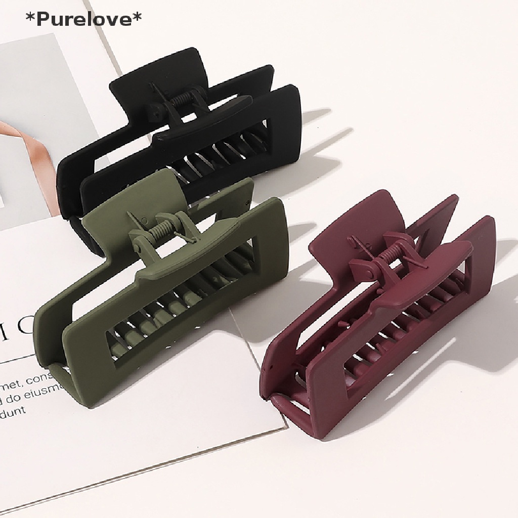 Kẹp Tóc Càng Cua Bằng Nhựa Nhiều Màu Sắc Cỡ Lớn Thời Trang Cho Nữ