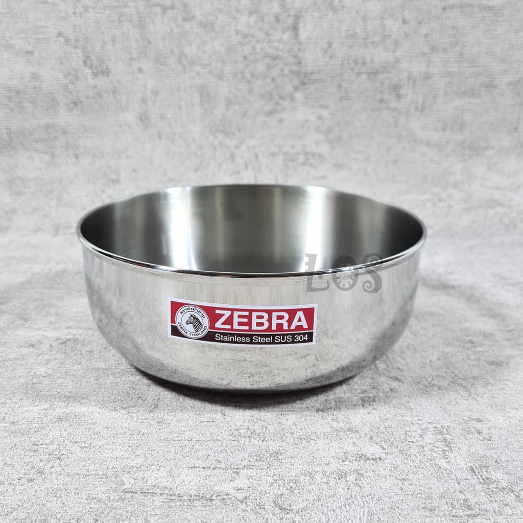 Chén inox 304 Zebra 111018 - đủ size - Sản xuất tại Thái Lan