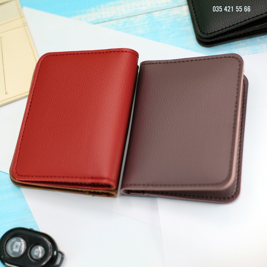 [SEN2] Ví da mini, da PU cao cấp, Đựng thẻ ngân hàng, card visit, tiền.. nhỏ gọn thời trang, Unisex | BigBuy360 - bigbuy360.vn