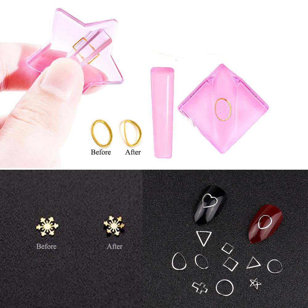 Khuôn Trang Trí Móng Tay Bằng Acrylic Hình Ngôi Sao / Trái Tim / Cong Độc Đáo DIY