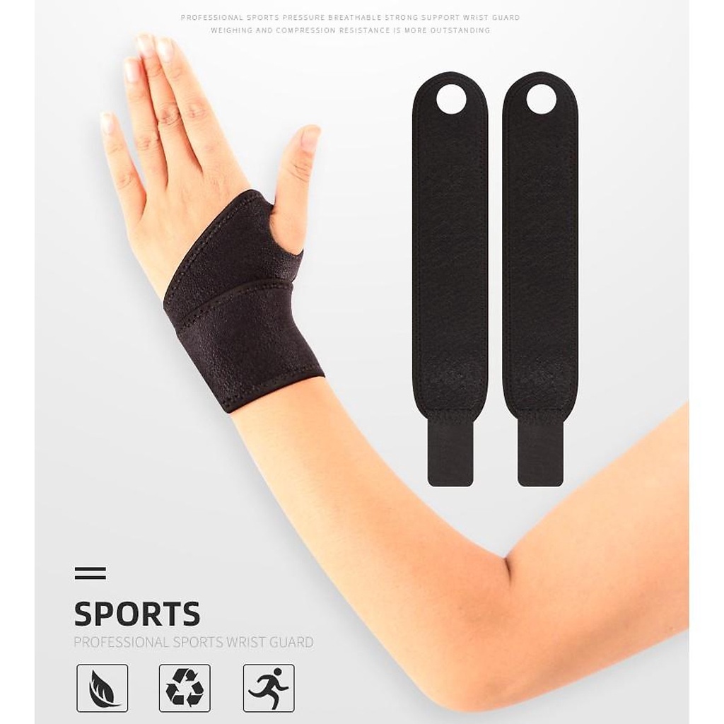 [Reefit Sport] Băng quấn cổ tay bảo vệ ngón cái Wrist Support SP màu đen