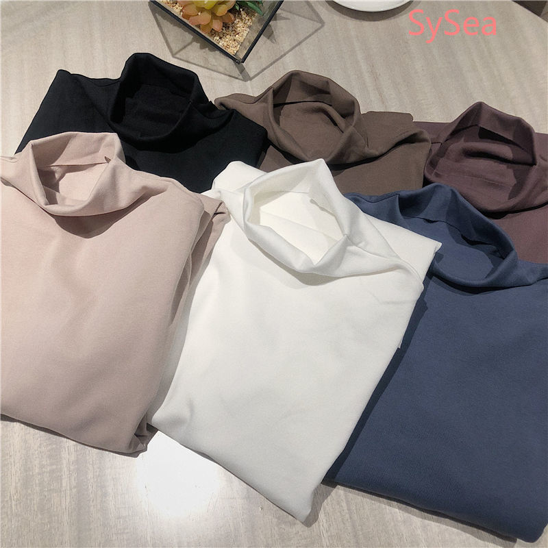 Áo thun tay dài mùa thu phong cách công sở Hàn Quốc cho nữ