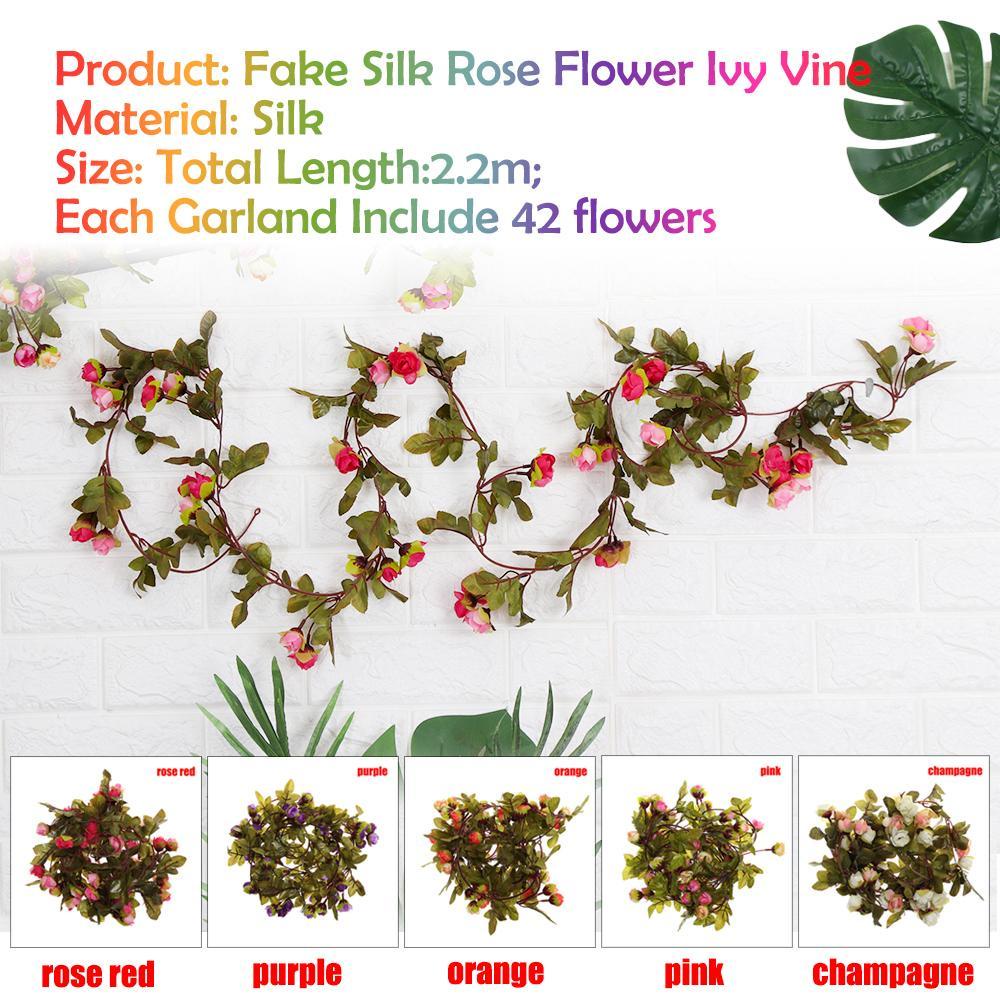 Dây Hoa Thường Xuân Giả 7Ft Dùng Trang Trí Mới