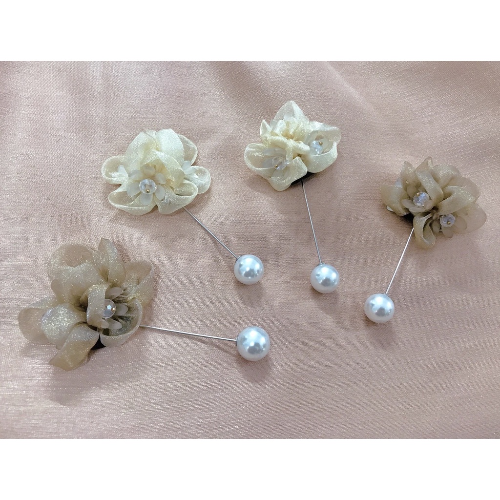 Ghim Cài áo hoa xiên ngọc