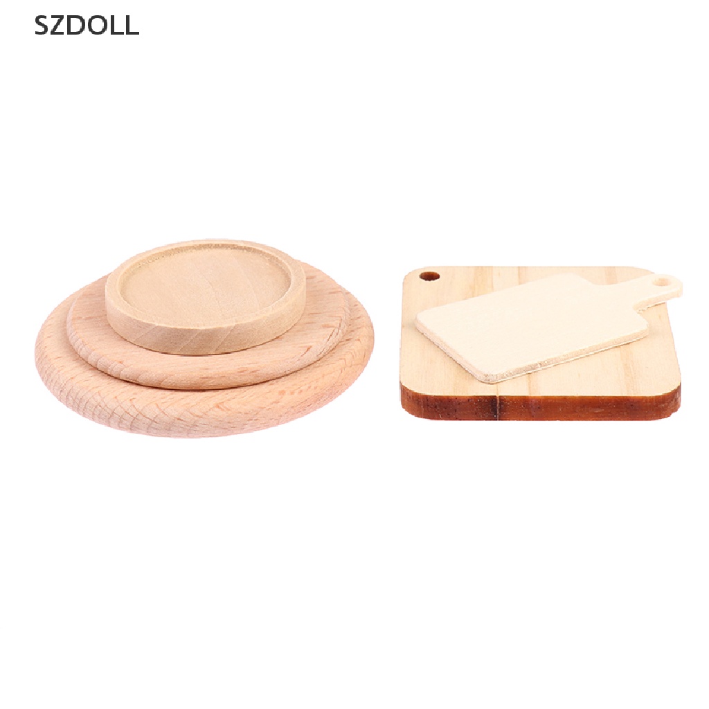 Khay gỗ mini thiết kế đơn giản cho nhà búp bê