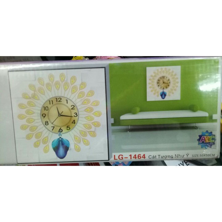 Tranh đính đá chim công rực rỡ 50*50cm - tự đính