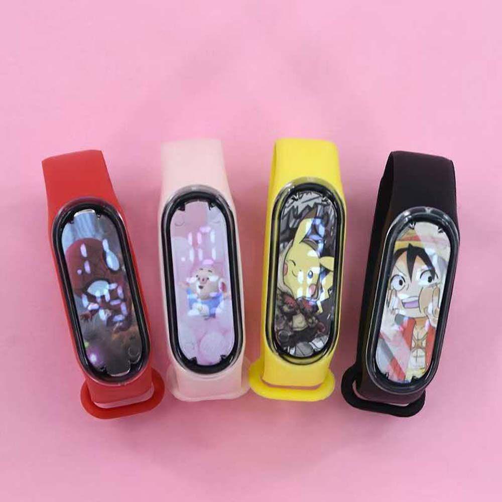 Đồng Hồ Điện Tử Dây Silicon Hình Hoạt Hình AUGUSTINA