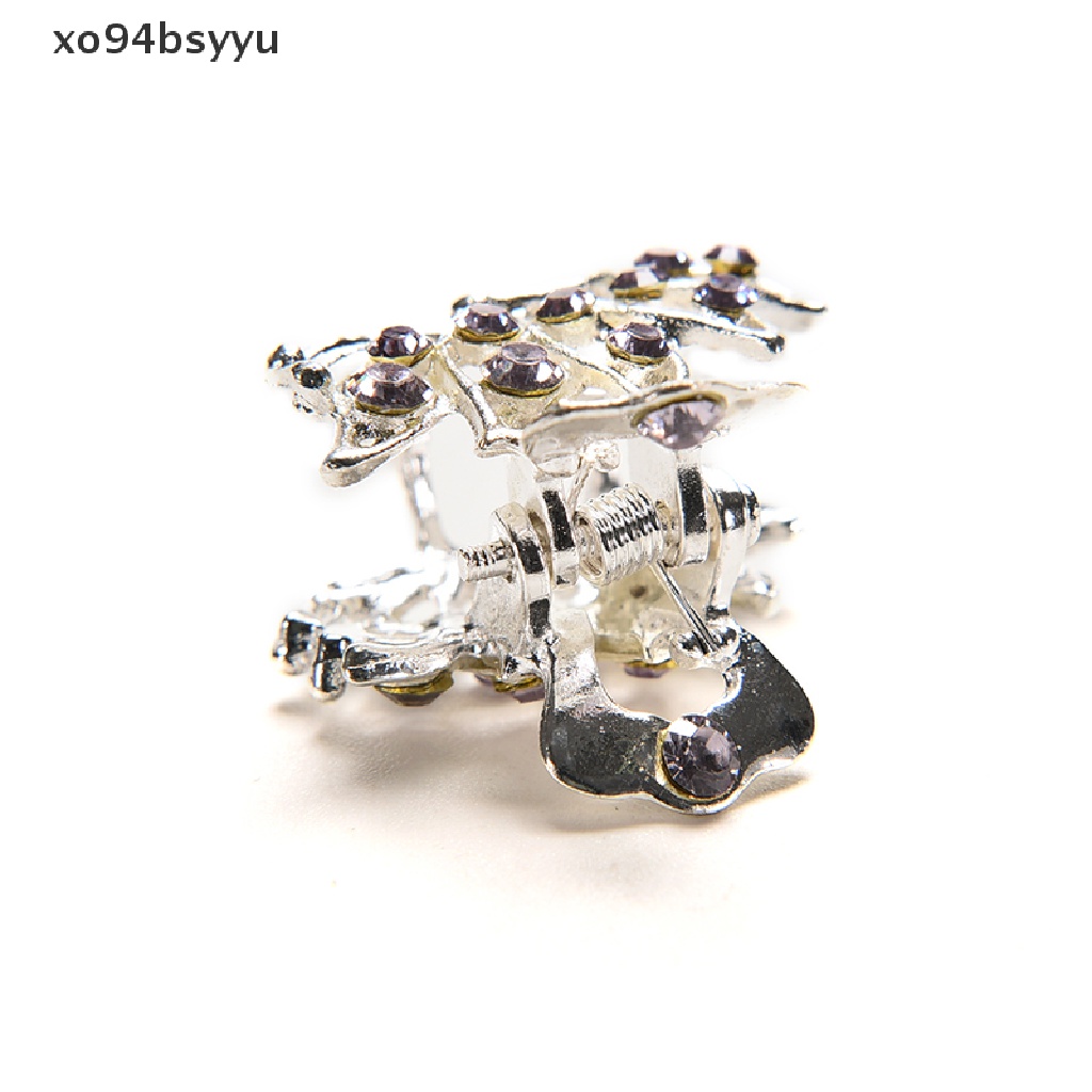 Kẹp Tóc Hình Bông Hoa Đính Pha Lê Mini xo94bsyyu