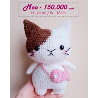 Thú len móc - Mèo hainchain