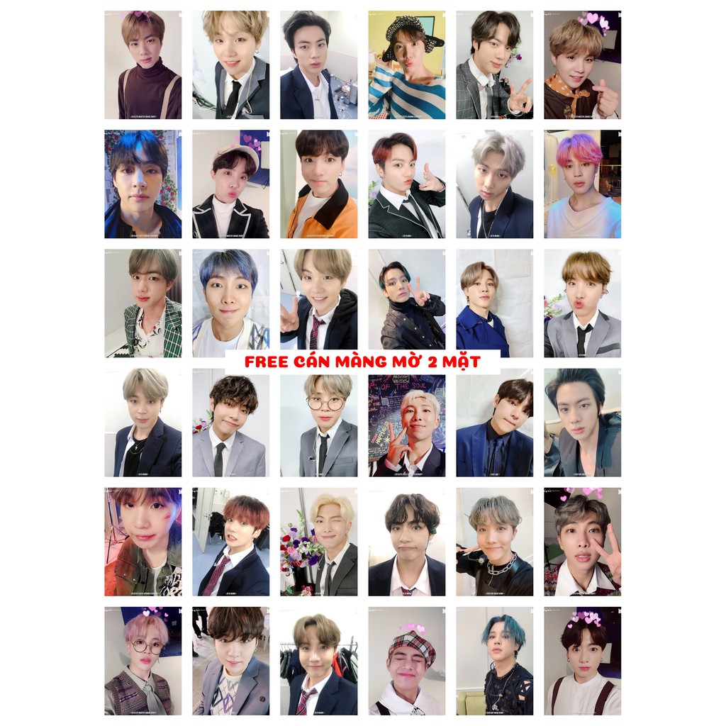 Lomo card 98 ảnh BTS Selfie 2019-2020