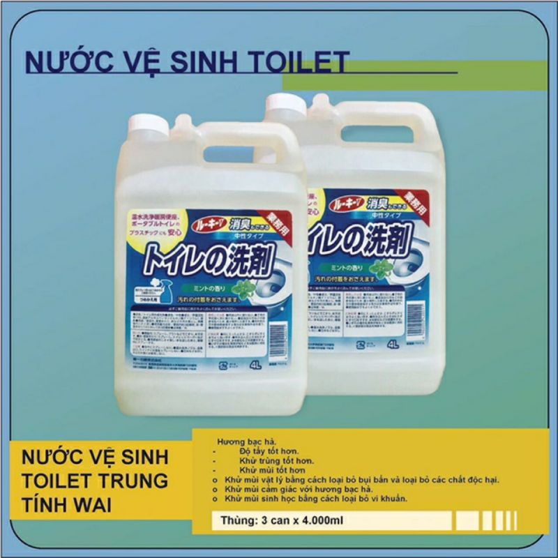 Nước rửa chén Wai HƯƠNG CHANH 4000ml - Nhật Bản