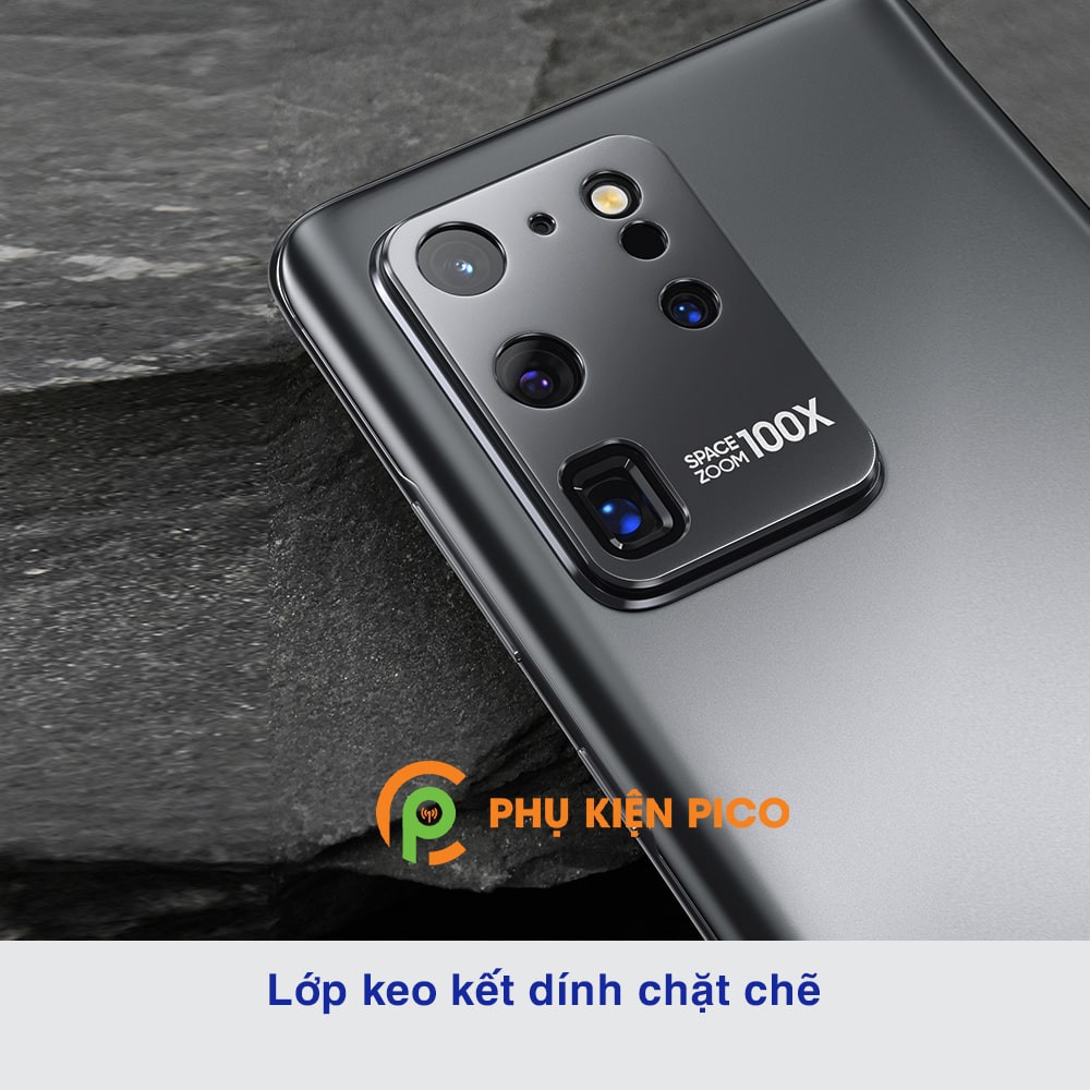 Dán camera Samsung S20 Ultra khung kim loại bảo vệ an toàn camera sau - Ốp viền camera Samsung Galaxy S20 Ultra