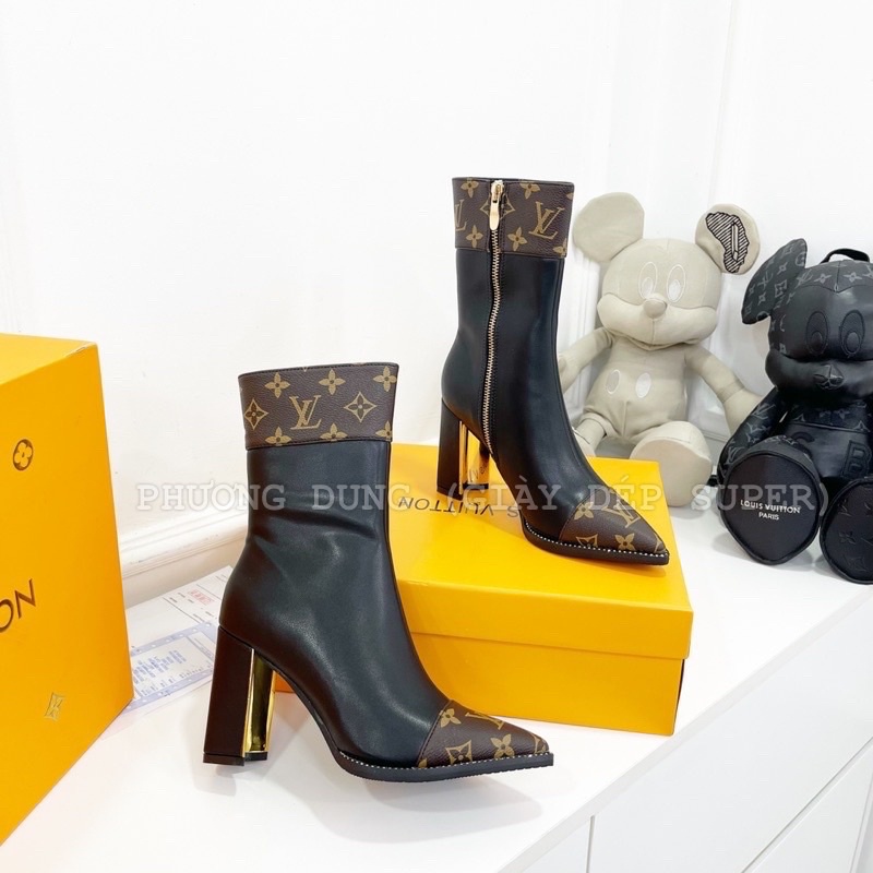 Bốt lv mũi nhọn fullbox bill  form bé) hàng quảng châu cao cấp