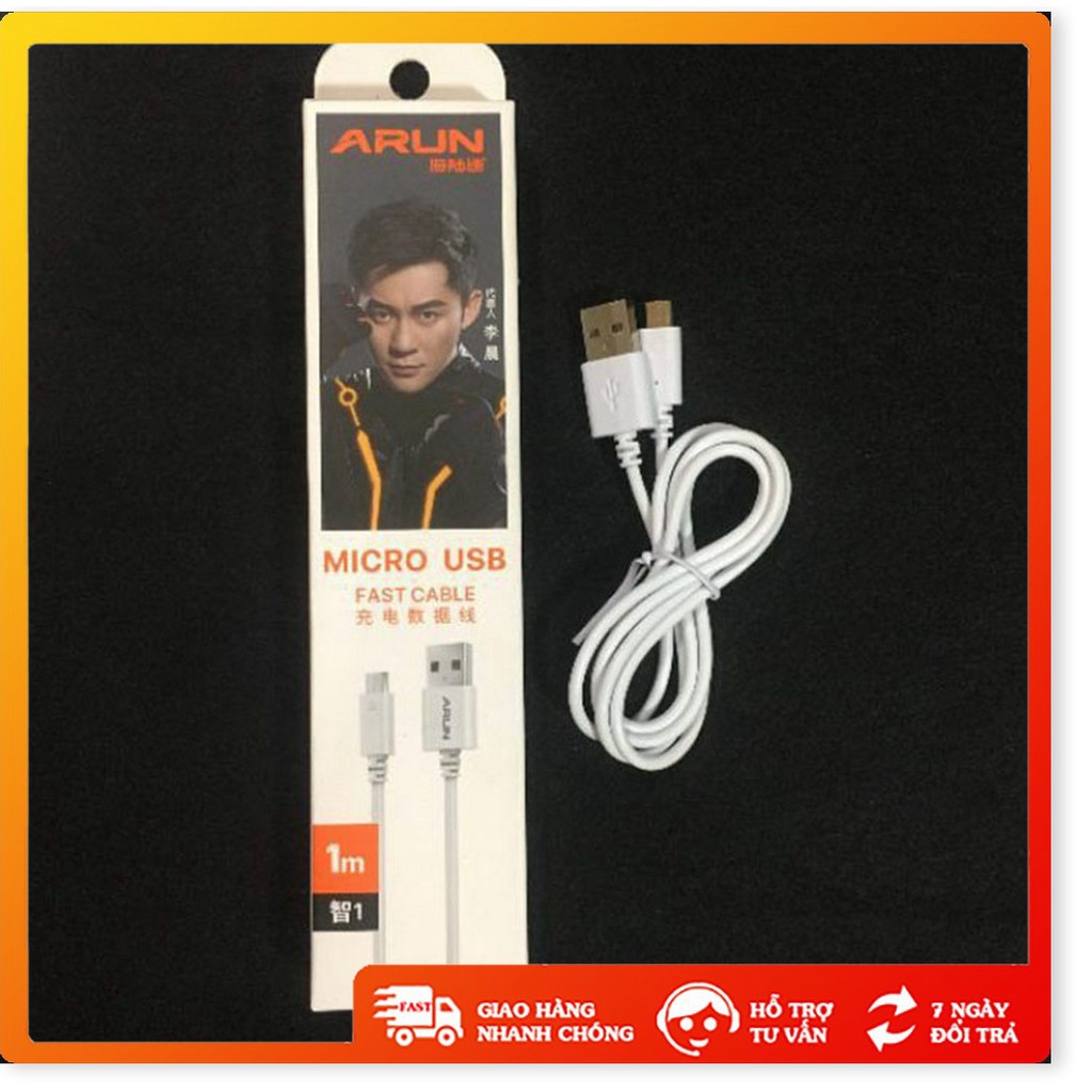 Cáp sạc android - Xả Kho - Cáp sạc arun micro usb dành cho android dài 1m