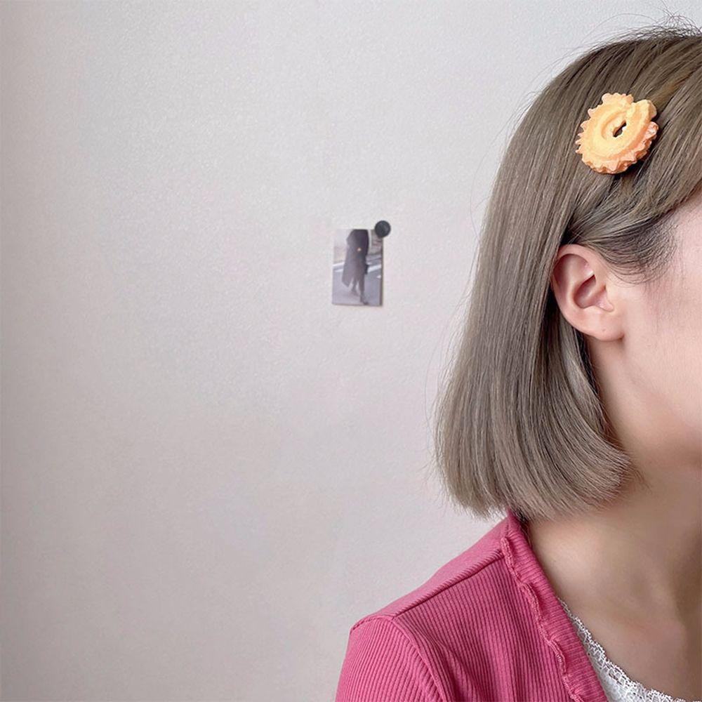 Kẹp Tóc Nhựa Hình Bánh Quy Hoạt Hình Màu Kẹo Ngọt Phong Cách Hàn Quốc WMES15H