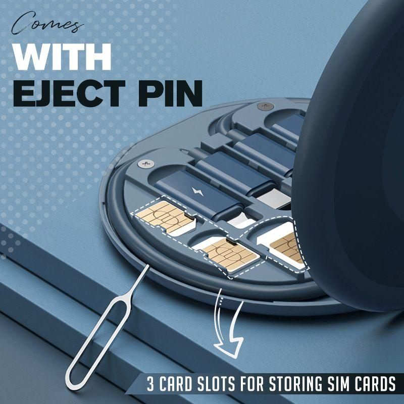 Bộ Dây Cáp Sạc Nhanh USB Loại C 60W 5 Trong 1 Cho Điện Thoại Di Động