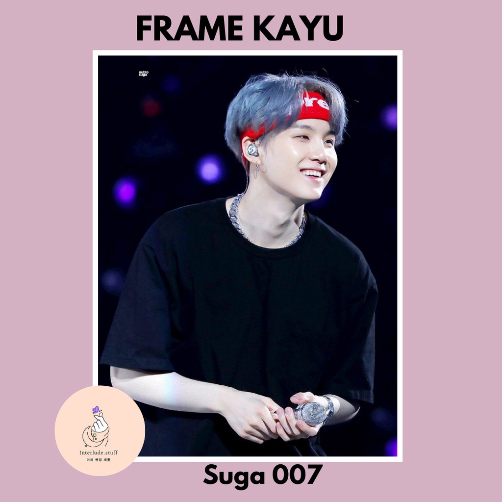 Khung Ảnh Gỗ Suga Bts 1 (uk A3)