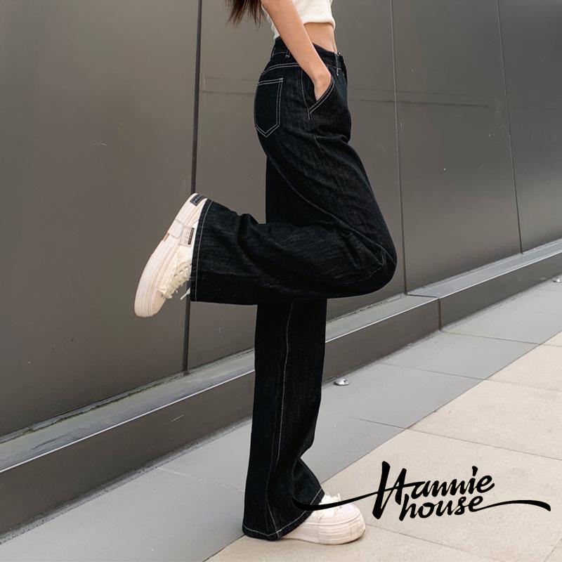 Quần Jeans Nữ Dài Lưng Cao Ống Rộng Thời Trang | BigBuy360 - bigbuy360.vn