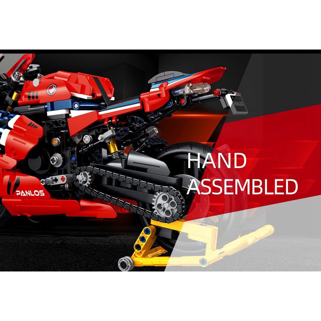 Đồ chơi Lắp ráp MÔ HÌNH Technic XE MOTO HONDA CBR1000RR-RSP Panlos 672008