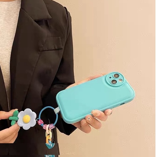 Ốp Điện Thoại Dẻo Họa Tiết Hoa Xinh Xắn Kèm Dây Đeo Cho Iphone 14Proax 12 pro max 11 pro max xs max xr x 13proamx plus