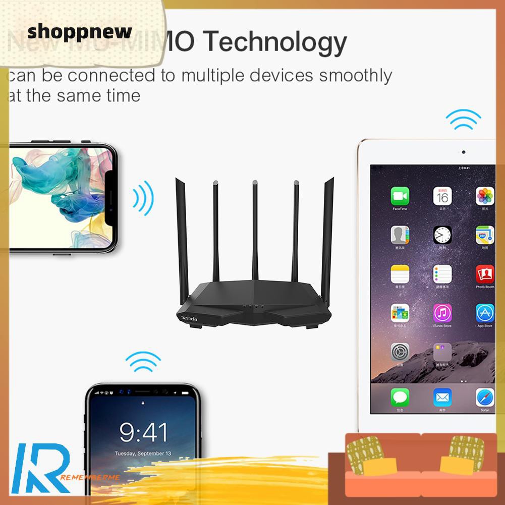 Thiết Bị Mở Rộng Wifi Tenda Ac7 1200m 2.4 + 5ghz Kèm 5 Ăng Ten