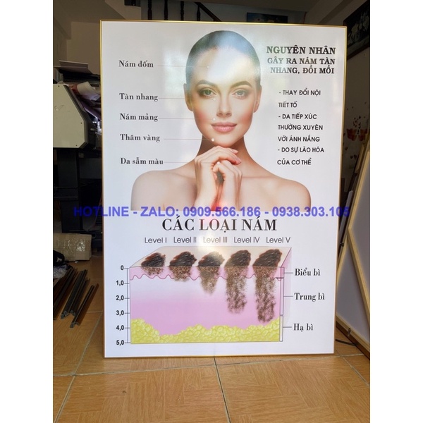 KHUNG TRANH SPA TRÁNG GƯƠNG TREO TƯỜNG VỀ CHĂM SÓC DA