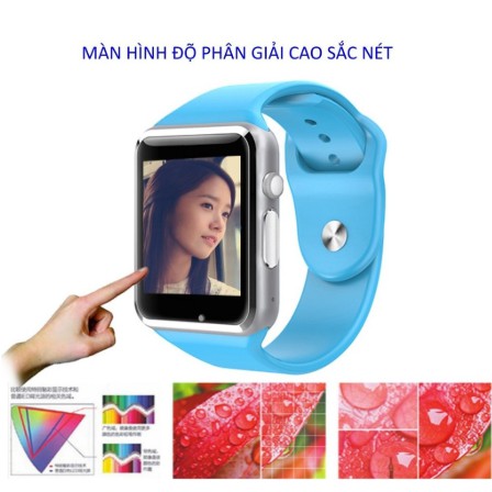 Đồng Hồ Thông Minh Smatwatch A8Li (Viền Đen, Dây Đen)