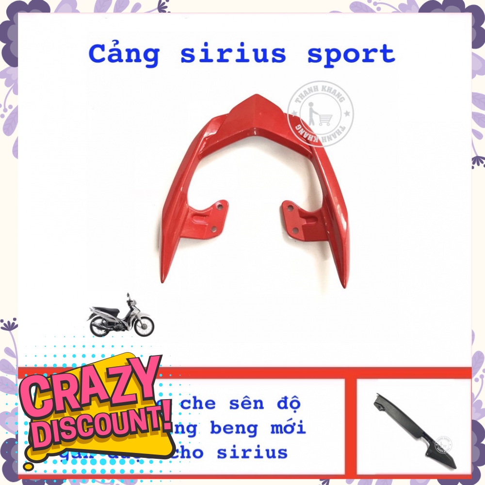 Cảng Sirius sport màu đỏ thanh khang tặng carte che sên độ chế  006001109  006000432