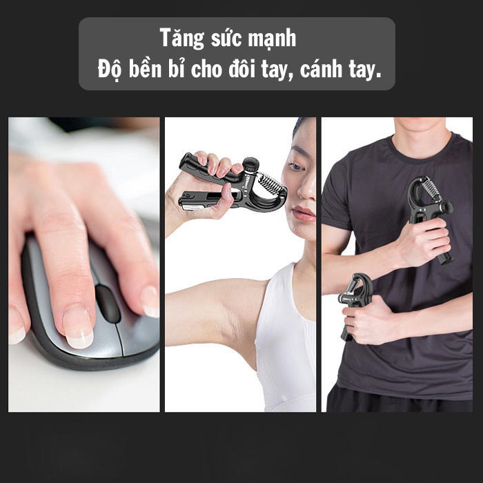 Kìm Bóp Tập Cơ Tay, Kìm Tập Cơ Tay Kìm R Xịn 5-60KG, Găng Tay Tập Thể Thao