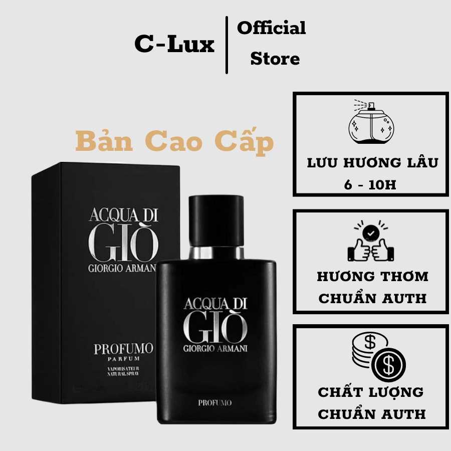 Nước hoa nam Acqua di Giò Đen dầu thơm nam tính lưu hương lâu mạnh mẽ cuốn hút