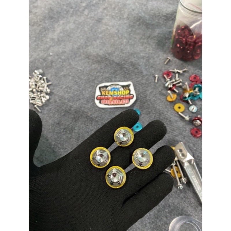 Combo 4 Ốc Salaya Gắn Tay Sách Wave 50/100/110