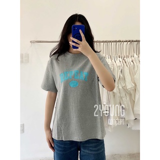 Áo thun kiểu nữ ngắn tay Repeat [2YOUNG] A1170 (ảnh thật)