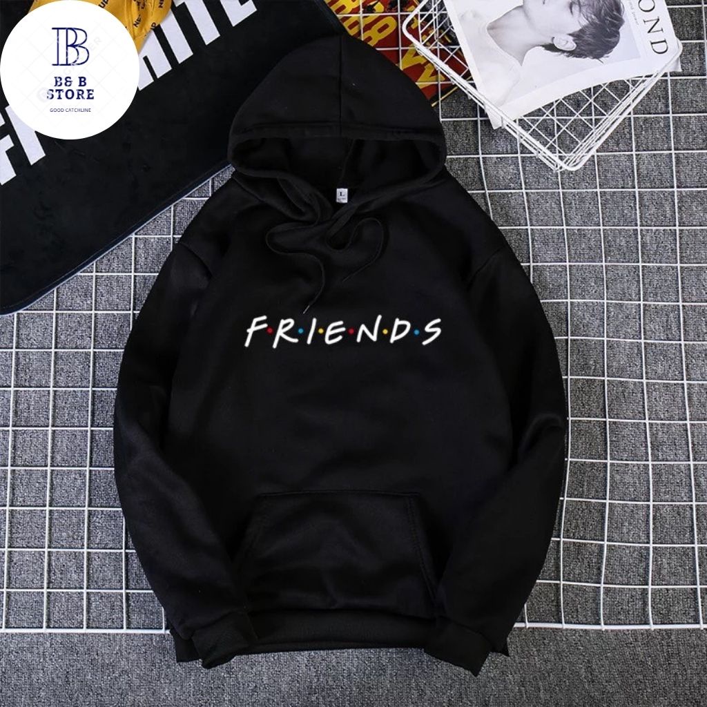 ÁO HOODIE NỈ UNISEX  IN FRIENDS FORM NAM NỮ ĐỀU MẶC ĐƯỢC