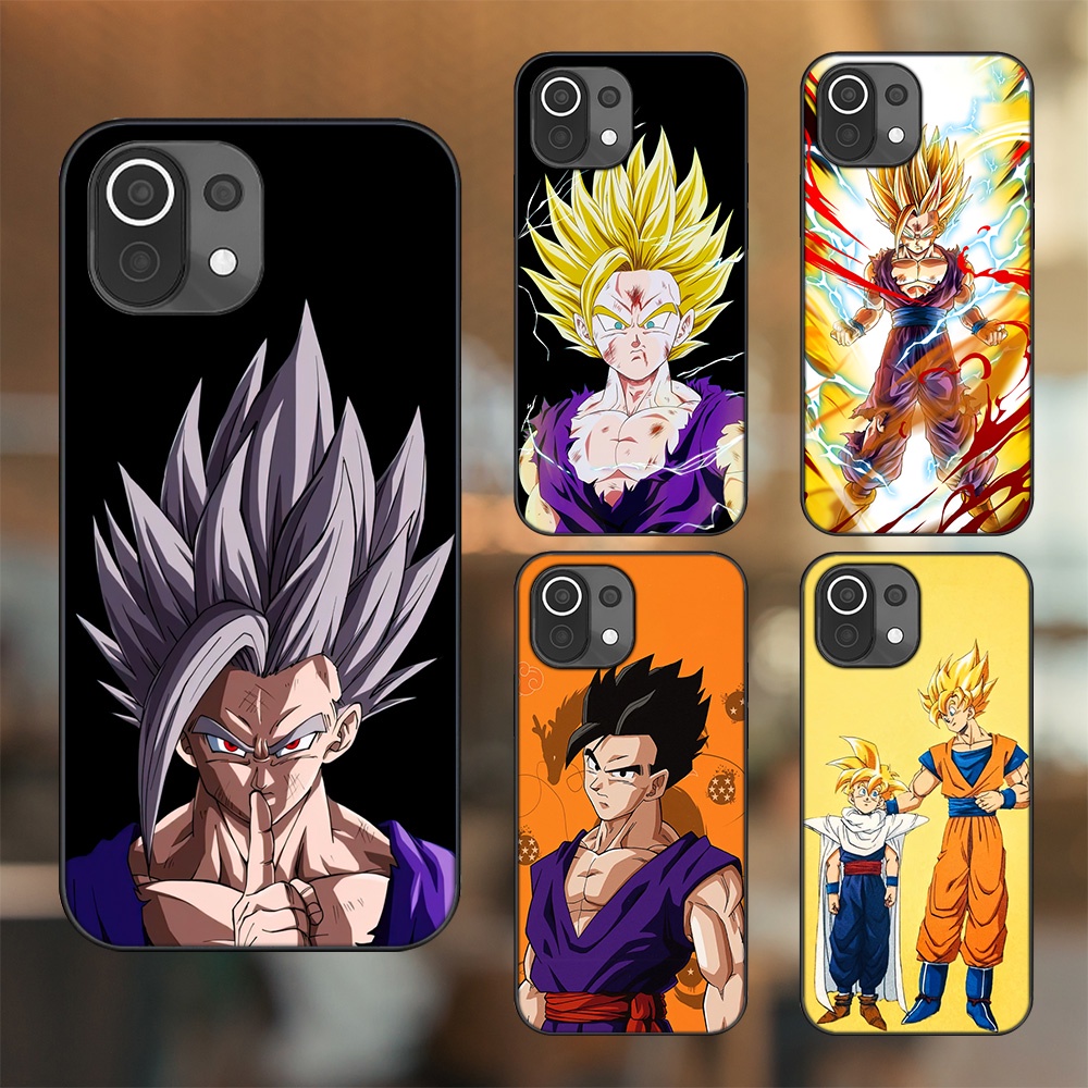 Ốp lưng Xiaomi Mi 11 Lite viền đen in hình Gohan Dragon Ball