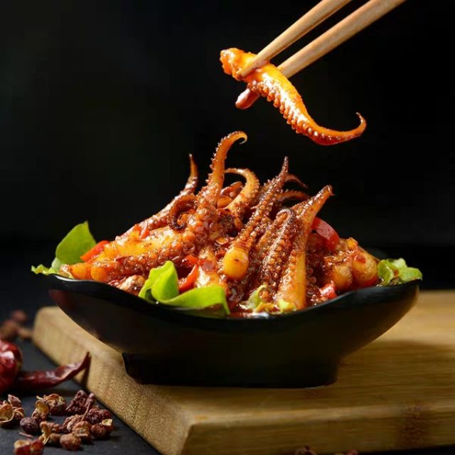 [Freeship Extra 50k] Râu mực sốt cay Hồ Nam