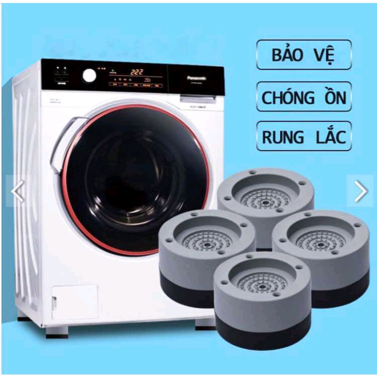 Bộ 4 chân đế chống rung máy giặt, máy sấy đa năng giảm tiếng ồn loại tốt