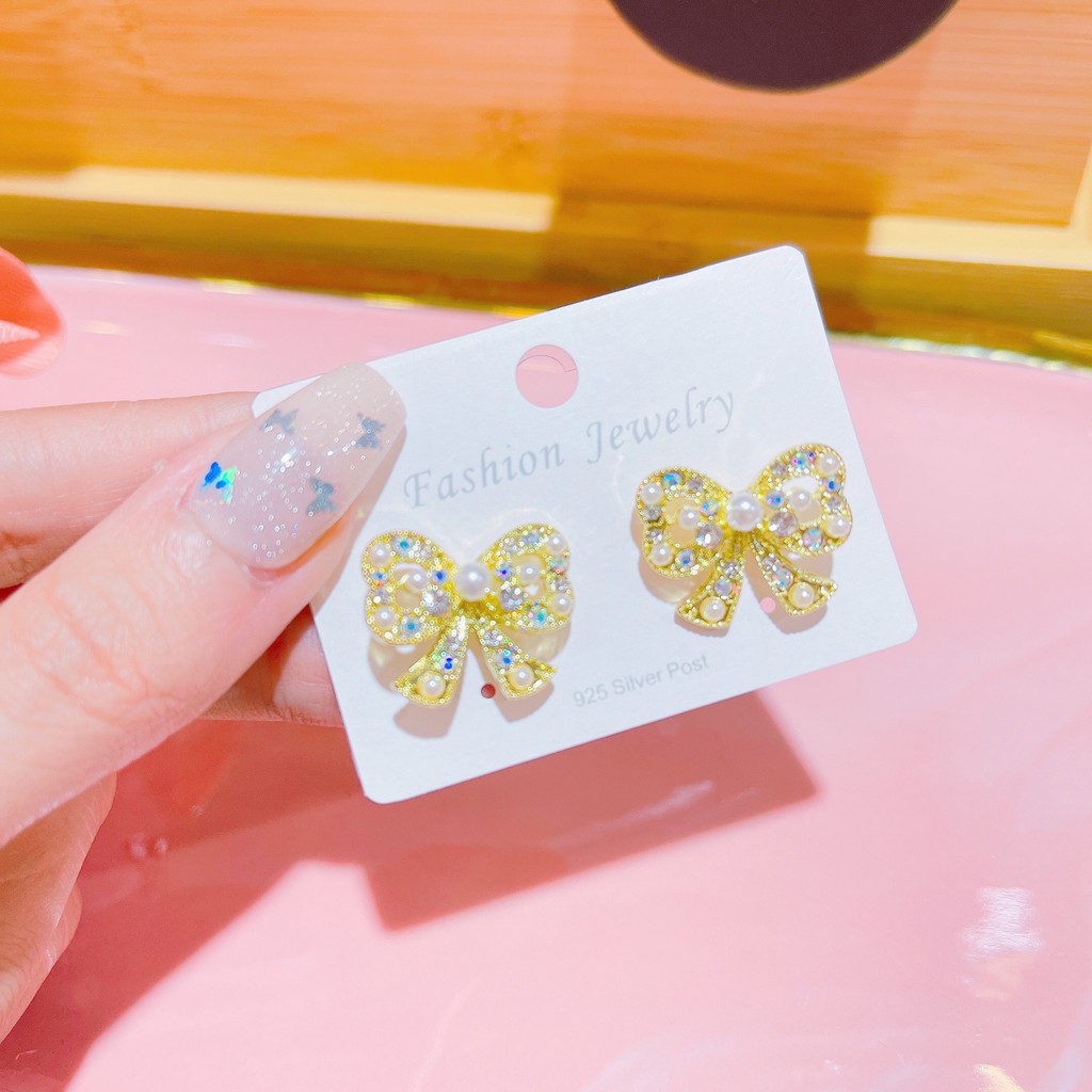 Bông Tai Nữ Đính Đá Thương Hiệu Cao Cấp - MS30323