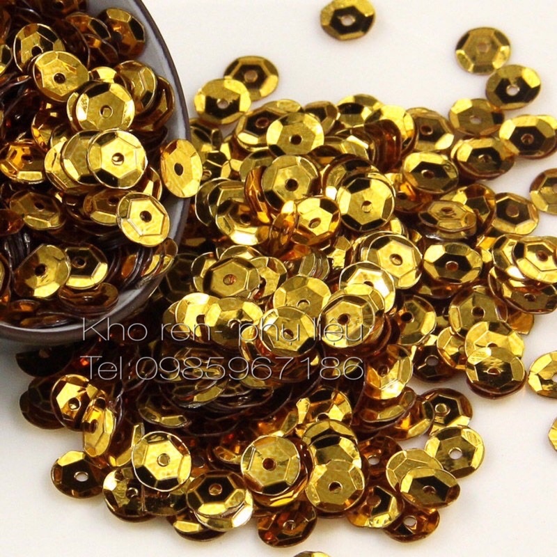 Vảy kim sa đính kết size 6mm