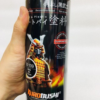 Sơn Samurai - 30/109 MÀU ĐEN BÓNG 400ML