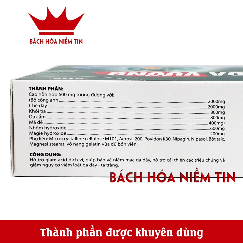 Viên uống giảm đau dạ dày Thập Nhất Dạ Vương - giảm các biểu hiện của viêm loét dạ dày tá tràng - Hộp 30 viên