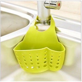 Túi giỏ silicon treo bồn rửa chén bát đựng miếng rửa chén , bàn chải tiện lợi